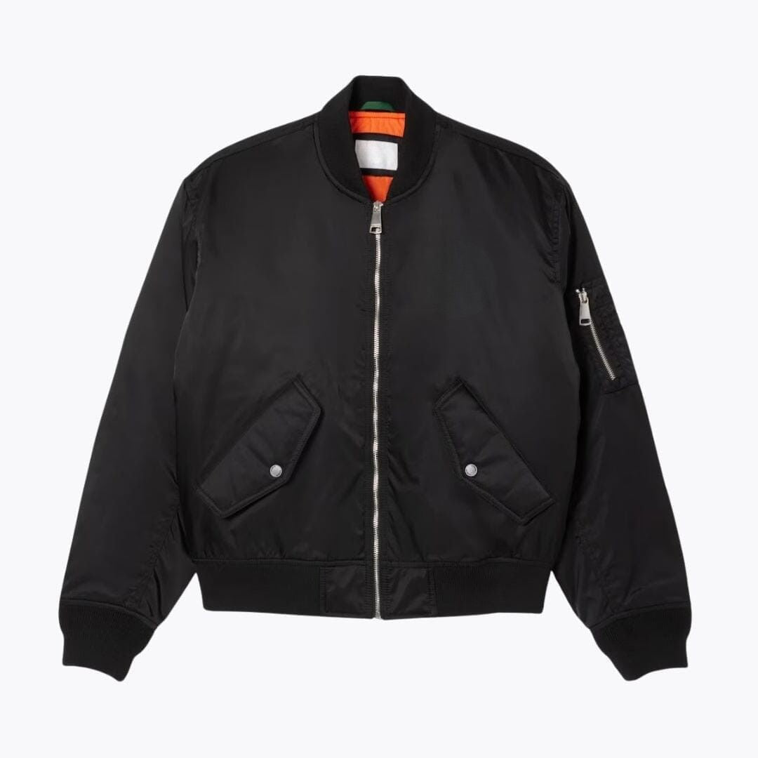 Water-Repellent Padded Bomber Jacket Lacoste Elorien Black S