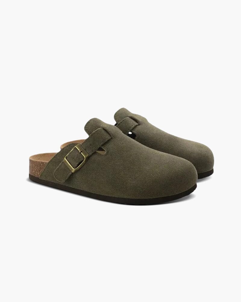 Wildleder Clogs Elorien Oliv EU 36 / UK 4.5 / US 5