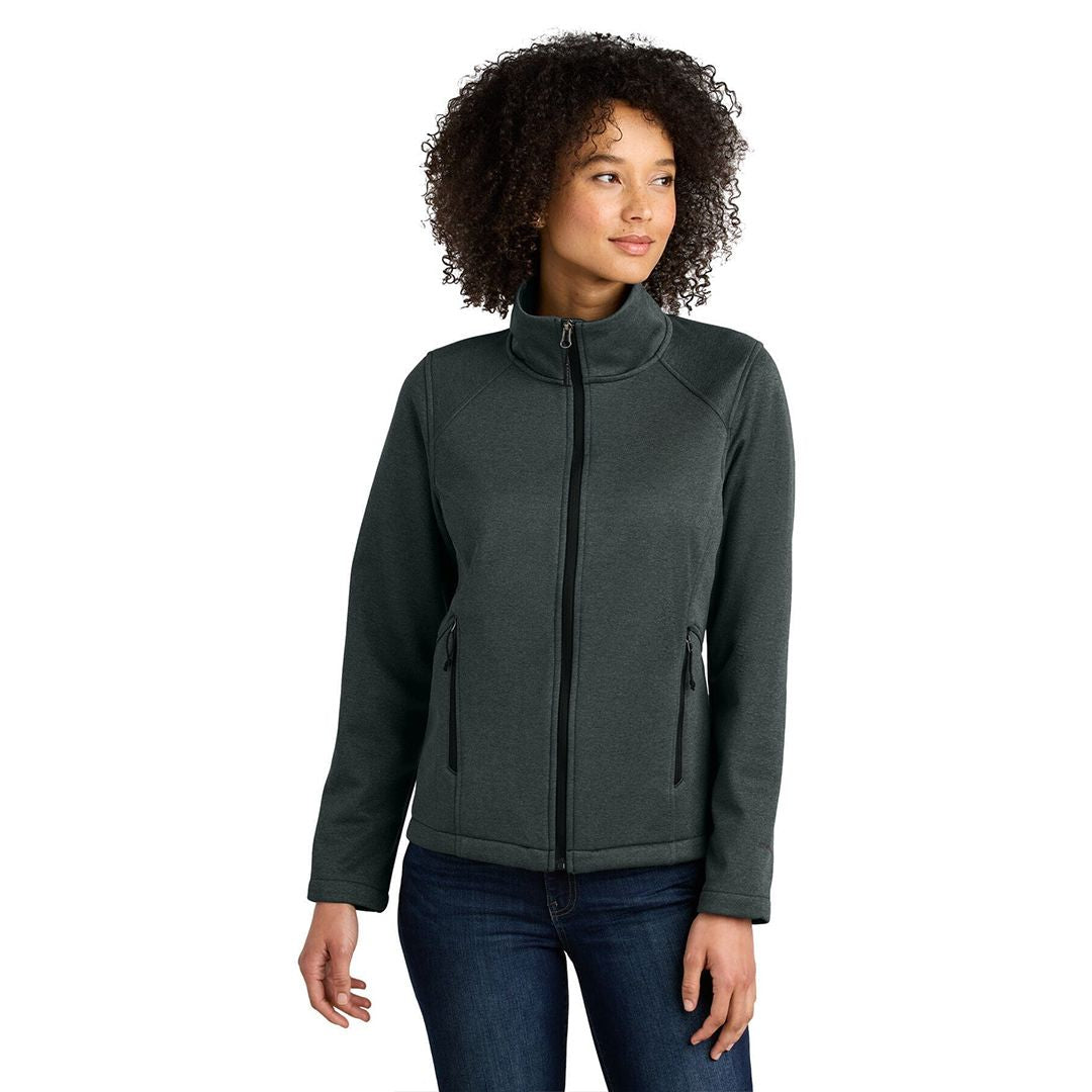 Women's Chest Logo Ridgewall Soft Shell Jacket The North Face Elorien TNF Dark Grey Heather S