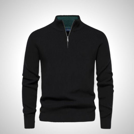 Pull Col Zippé (DÉSTOCKAGE) Ralph Lauren Elorien Noir S 