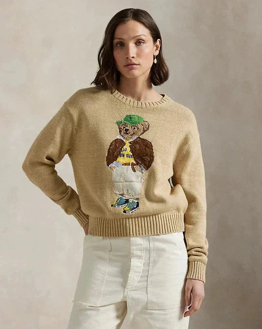 Sweater Bear | Polo Cotton Crewneck Sweater Ralph Lauren Elorien 