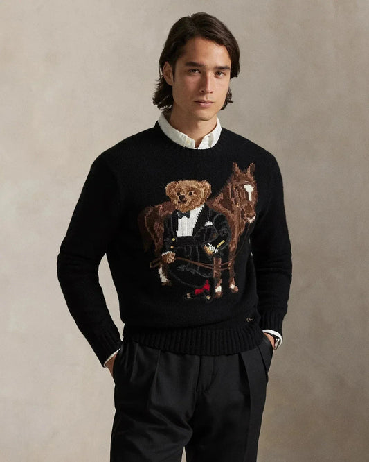 Sweater Bear | Polo Wool Sweater Polo Black Ralph Lauren Elorien 