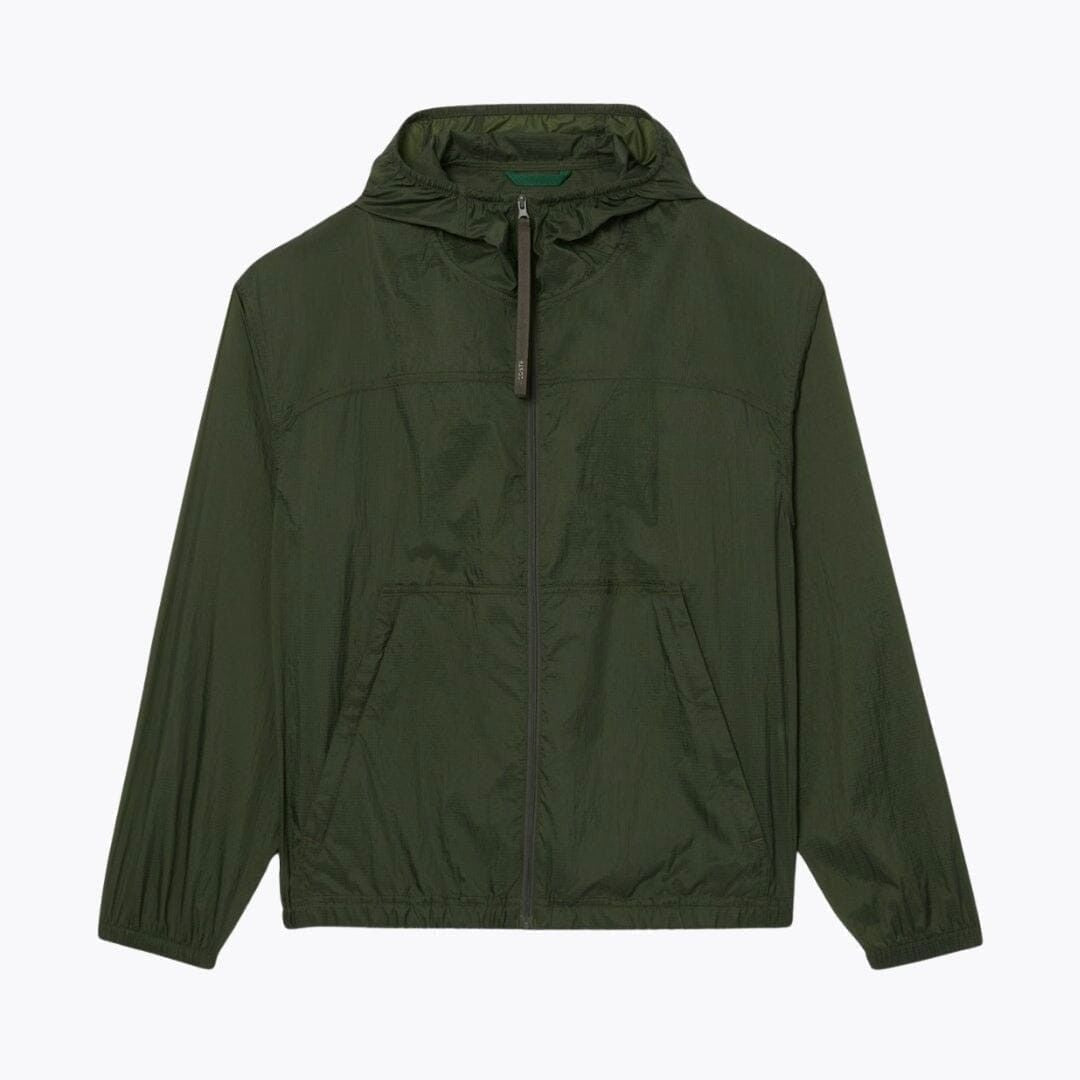 Water-Repellent Packable Nylon Jacket Lacoste Elorien Bottle green S 