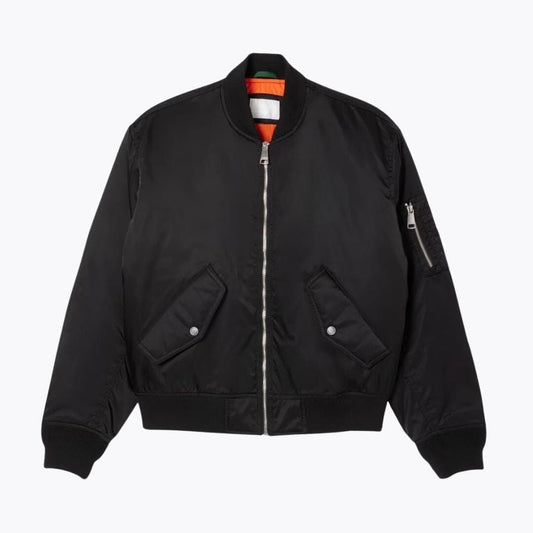Water-Repellent Padded Bomber Jacket Lacoste Elorien Black S 