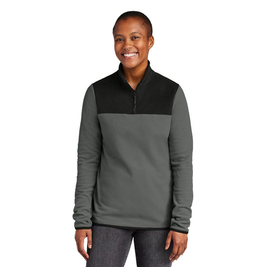 Women's Glacier 1/4-Zip Fleece The North Face Elorien Asphalt Grey/ TNF Black S 