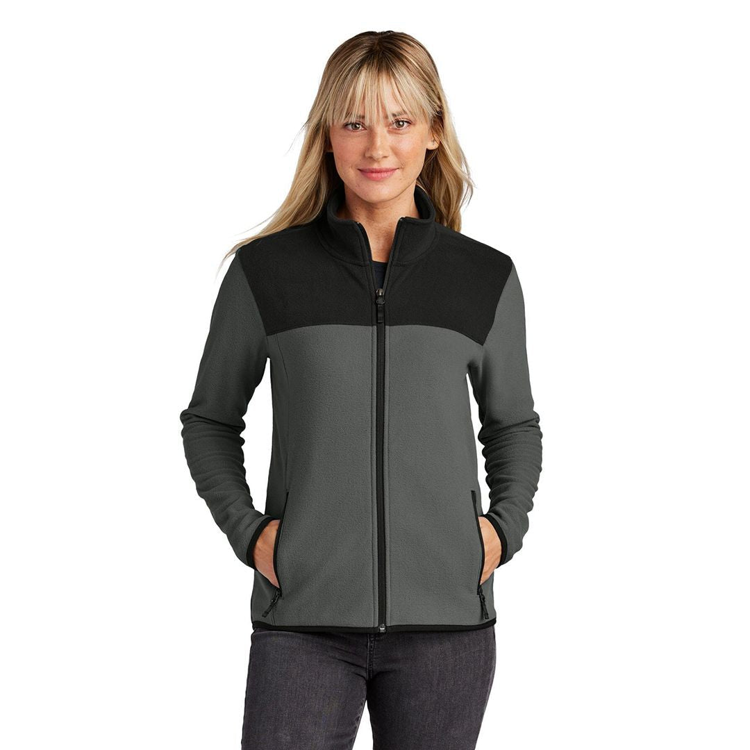 Women's Glacier Full-Zip Fleece Jacket The North Face Elorien Asphalt Grey/ TNF Black S 