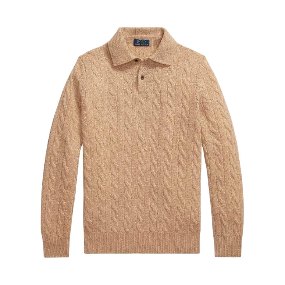 Wool–Cashmere Cable-Knit Jumper Ralph Lauren Elorien Camel S 