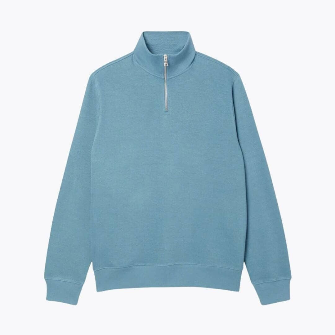 Zip-Up High Neck Sweatshirt Lacoste Elorien Blue S 